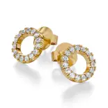 Złote koła kolczyki